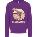 Pegasaurus Dinosaur T-Rex Funny Kids Sweatshirt Jumper Purple
