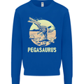 Pegasaurus Dinosaur T-Rex Funny Kids Sweatshirt Jumper Royal Blue