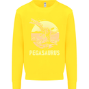 Pegasaurus Dinosaur T-Rex Funny Kids Sweatshirt Jumper Yellow