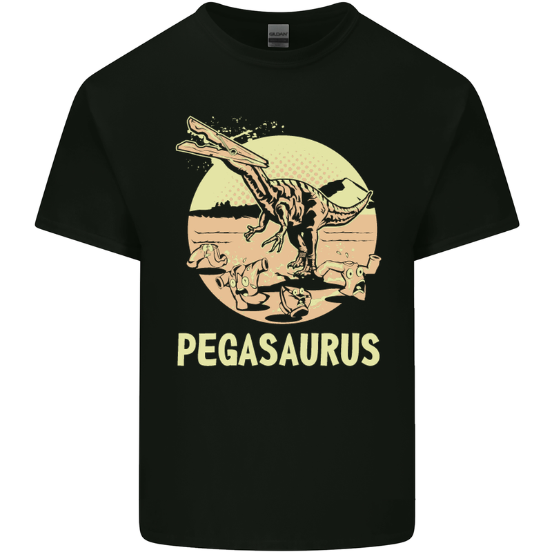 Pegasaurus Dinosaur T-Rex Funny Kids T-Shirt Childrens Black
