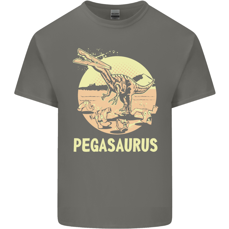 Pegasaurus Dinosaur T-Rex Funny Kids T-Shirt Childrens Charcoal
