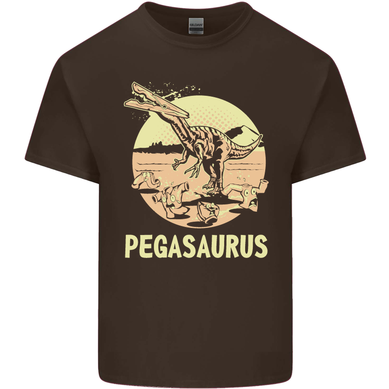 Pegasaurus Dinosaur T-Rex Funny Kids T-Shirt Childrens Chocolate