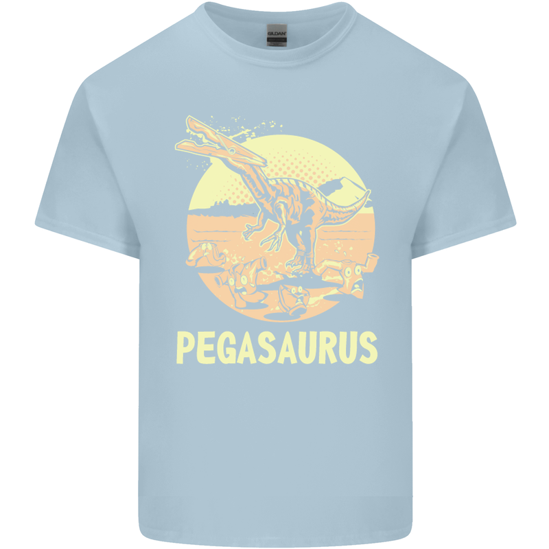 Pegasaurus Dinosaur T-Rex Funny Kids T-Shirt Childrens Light Blue