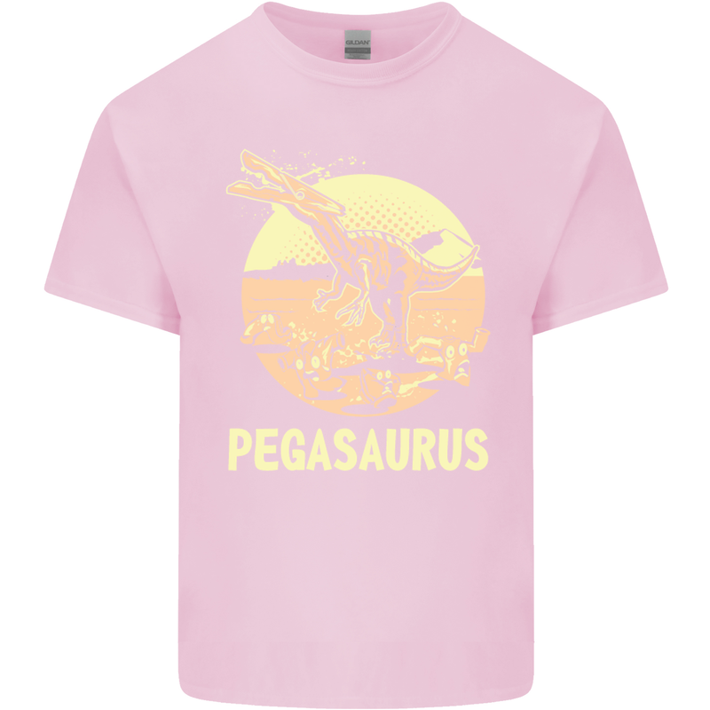 Pegasaurus Dinosaur T-Rex Funny Kids T-Shirt Childrens Light Pink