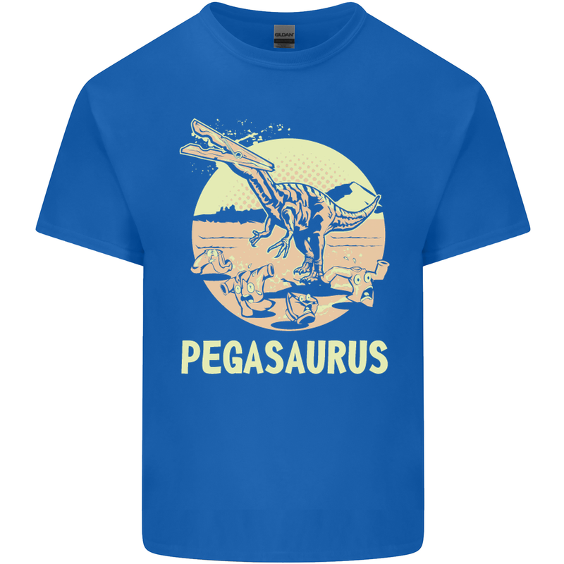 Pegasaurus Dinosaur T-Rex Funny Kids T-Shirt Childrens Royal Blue