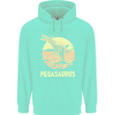 Pegasaurus Dinosaur T-Rex Funny Mens 80% Cotton Hoodie Peppermint