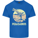 Pegasaurus Dinosaur T-Rex Funny Mens Cotton T-Shirt Tee Top Royal Blue