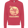 Pegasaurus Dinosaur T-Rex Funny Mens Sweatshirt Jumper Heliconia