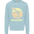 Pegasaurus Dinosaur T-Rex Funny Mens Sweatshirt Jumper Light Blue