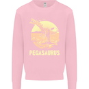 Pegasaurus Dinosaur T-Rex Funny Mens Sweatshirt Jumper Light Pink