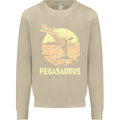 Pegasaurus Dinosaur T-Rex Funny Mens Sweatshirt Jumper Sand