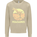 Pegasaurus Dinosaur T-Rex Funny Mens Sweatshirt Jumper Sand