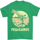 Pegasaurus Dinosaur T-Rex Funny Mens T-Shirt Cotton Gildan Irish Green