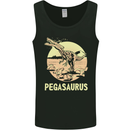 Pegasaurus Dinosaur T-Rex Funny Mens Vest Tank Top Black