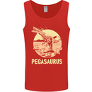 Pegasaurus Dinosaur T-Rex Funny Mens Vest Tank Top Red
