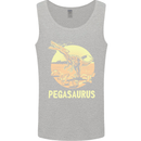 Pegasaurus Dinosaur T-Rex Funny Mens Vest Tank Top Sports Grey