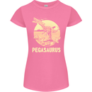 Pegasaurus Dinosaur T-Rex Funny Womens Petite Cut T-Shirt Azalea