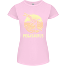 Pegasaurus Dinosaur T-Rex Funny Womens Petite Cut T-Shirt Light Pink