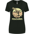 Pegasaurus Dinosaur T-Rex Funny Womens Wider Cut T-Shirt Black