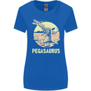 Pegasaurus Dinosaur T-Rex Funny Womens Wider Cut T-Shirt Royal Blue