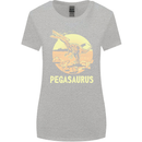 Pegasaurus Dinosaur T-Rex Funny Womens Wider Cut T-Shirt Sports Grey