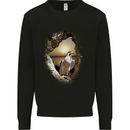 Peragrin Falcon Birds of Prey Kids Sweatshirt Jumper Black