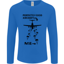 Perfectly Good Aircraft Skydiving Funny Mens Long Sleeve T-Shirt Royal Blue