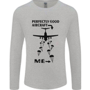 Perfectly Good Aircraft Skydiving Funny Mens Long Sleeve T-Shirt Sports Grey
