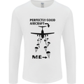 Perfectly Good Aircraft Skydiving Funny Mens Long Sleeve T-Shirt White