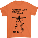 Perfectly Good Aircraft Skydiving Funny Mens T-Shirt Cotton Gildan Orange