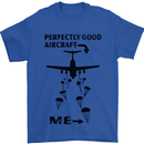 Perfectly Good Aircraft Skydiving Funny Mens T-Shirt Cotton Gildan Royal Blue