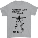 Perfectly Good Aircraft Skydiving Funny Mens T-Shirt Cotton Gildan Sports Grey