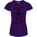 Perfectly Good Aircraft Skydiving Funny Womens Petite Cut T-Shirt Purple
