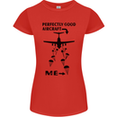 Perfectly Good Aircraft Skydiving Funny Womens Petite Cut T-Shirt Red