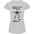 Perfectly Good Aircraft Skydiving Funny Womens Petite Cut T-Shirt Sports Grey