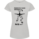 Perfectly Good Aircraft Skydiving Funny Womens Petite Cut T-Shirt Sports Grey