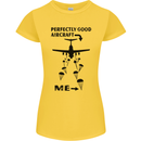 Perfectly Good Aircraft Skydiving Funny Womens Petite Cut T-Shirt Yellow