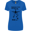 Perfectly Good Aircraft Skydiving Funny Womens Wider Cut T-Shirt Royal Blue