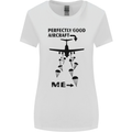 Perfectly Good Aircraft Skydiving Funny Womens Wider Cut T-Shirt White