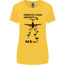 Perfectly Good Aircraft Skydiving Funny Womens Wider Cut T-Shirt Yellow