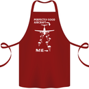 Perfectly Good Aircraft Skydiving Skydiver Cotton Apron 100% Organic Maroon