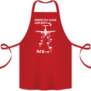 Perfectly Good Aircraft Skydiving Skydiver Cotton Apron 100% Organic Red
