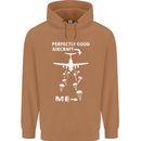 Perfectly Good Aircraft Skydiving Skydiver Mens 80% Cotton Hoodie Caramel Latte