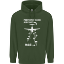 Perfectly Good Aircraft Skydiving Skydiver Mens 80% Cotton Hoodie Forest Green