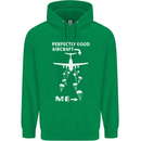 Perfectly Good Aircraft Skydiving Skydiver Mens 80% Cotton Hoodie Irish Green