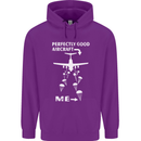 Perfectly Good Aircraft Skydiving Skydiver Mens 80% Cotton Hoodie Purple