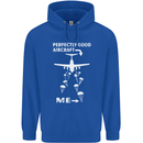 Perfectly Good Aircraft Skydiving Skydiver Mens 80% Cotton Hoodie Royal Blue