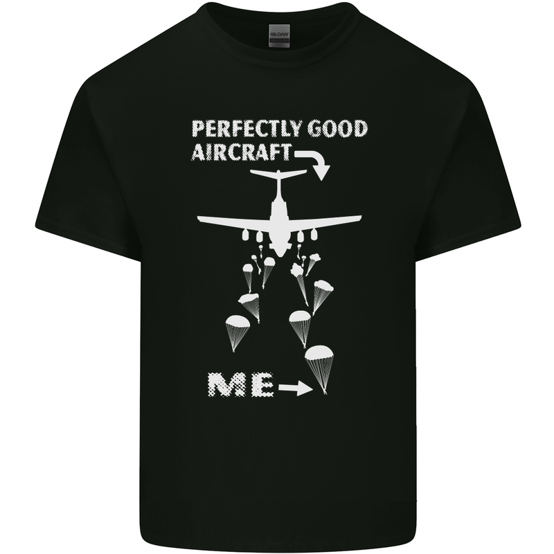 Perfectly Good Aircraft Skydiving Skydiver Mens Cotton T-Shirt Tee Top Black