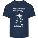 Perfectly Good Aircraft Skydiving Skydiver Mens Cotton T-Shirt Tee Top Navy Blue