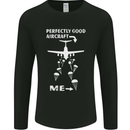 Perfectly Good Aircraft Skydiving Skydiver Mens Long Sleeve T-Shirt Black
